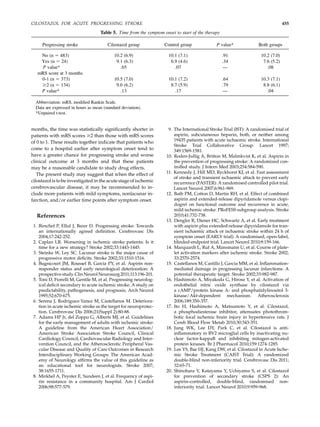 Cilostazol For The Prevention Of Acute Progressing Stroke 2013 PDF