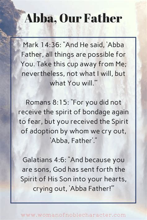 A Look At Abba Our Father The Ultimate Name Of God