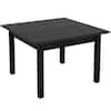 Byblight Roesler Black Wood Top In Solid Wood Legs Modern