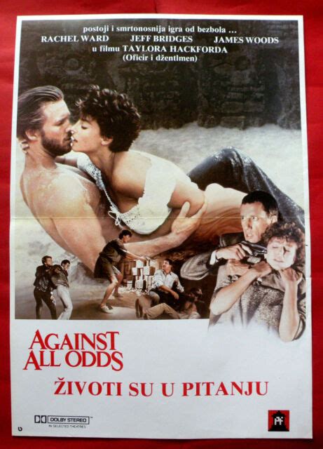 AGAINST ALL ODDS 1984 RACHEL WARD JEFF BRIDGES J WOODS UNIQUE EXYU