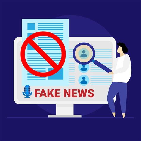 Premium Vector Fake News Propaganda In Media Facts Manipulation And