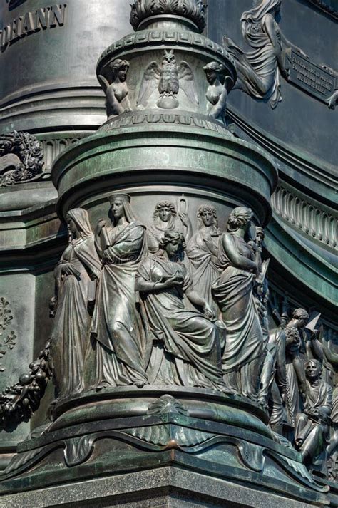 Bas Relief On Monument To King Johann In Dresden Editorial Photography