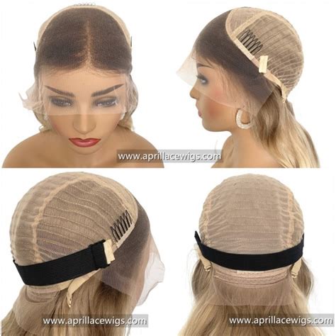 Warm Blonde Virgin Human Hair Glueless X Lace Front Wig