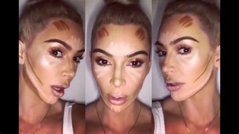 You Kim Kardashian Makeup Tutorial Contouring - Mugeek Vidalondon