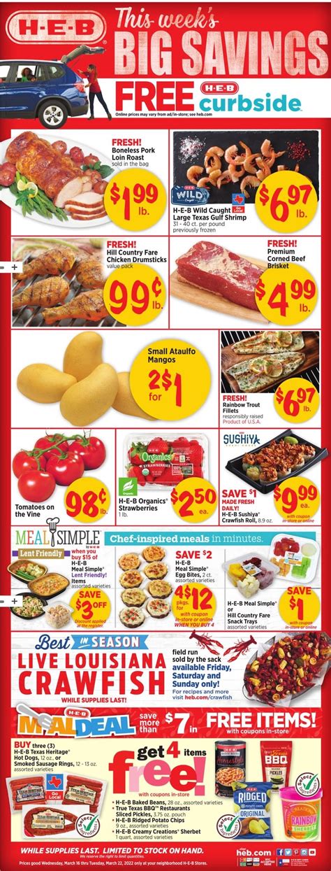 HEB Weekly Ad Mar 16 22 2022 WeeklyAds2