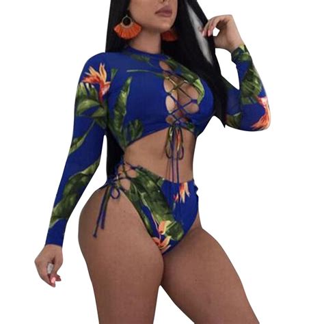 2019 Impresión digital triángulo bikini traje de baño multi cuerda