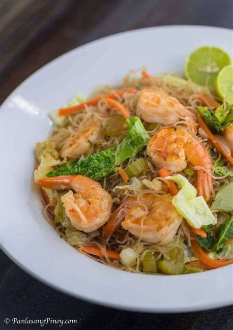 Filipino Shrimp Pancit Bihon Recipe | Recipe | Pancit bihon recipe ...