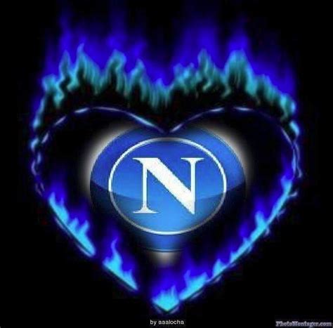 Blue Heart With Flames Napoli Soccer Image