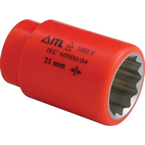 ITL Insulated Tools Ltd 01400 15MMX1 2 Dv Totally Insulated Socket