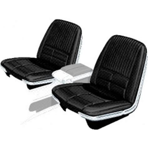 Ford Thunderbird Front Bucket Seat Covers Vinyl Black 23 Trim Code