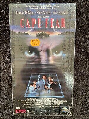 Cape Fear Vhs Robert De Niro Nick Nolte Jessica Lange New