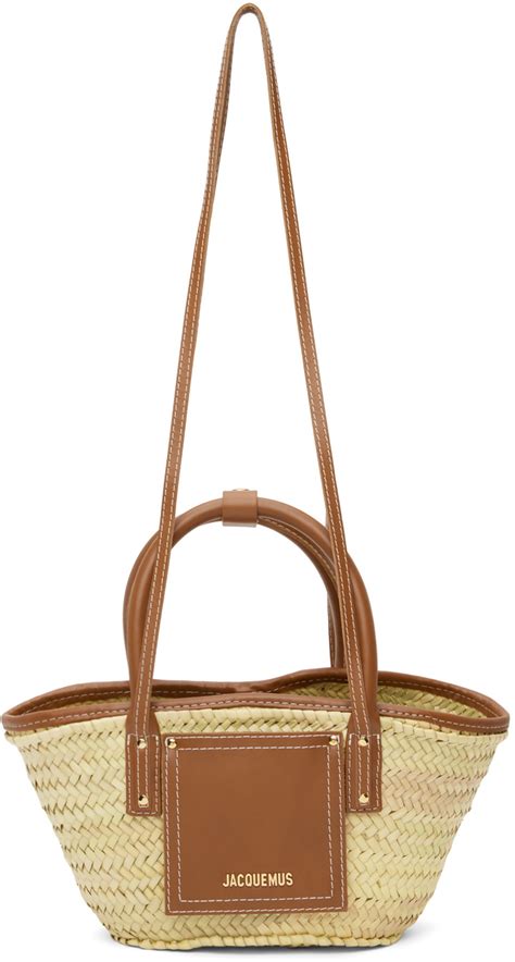 Jacquemus Beige Brown Le Petit Panier Soli Tote Jacquemus