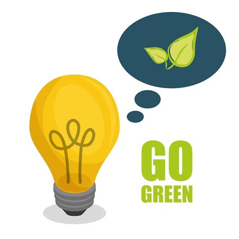 Premium Vector Go Green And Ecology Theme Design Vector Illustration