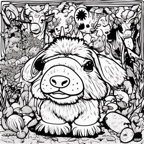 Free farm animals coloring page 2023