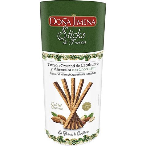 Doña Jimena Sticks de turrón crocanti de cacahuete y almendra con