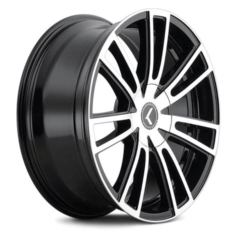 KRAZE 183 SPECTRA Wheels Gloss Black With Machined Face Rims KR183