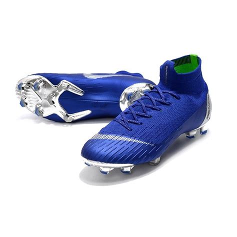 Nike Mercurial Superfly VI 360 Elite FG Cleats Blue Silver