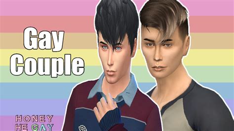 The Sims 4 CAS Gay Couple YouTube