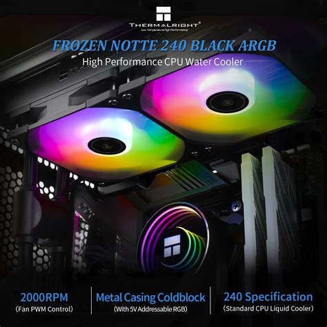 Thermalright Frozen Notte 240 ARGB Black CPU Cooler Price In BD RYANS