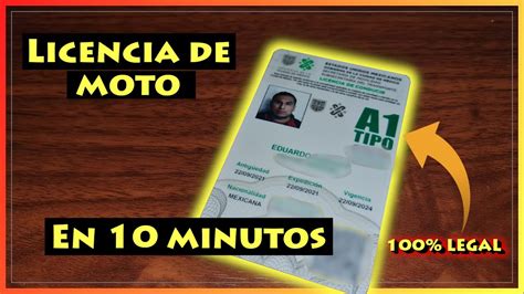 Saca Tu LICENCIA De MOTOCICLETA En 10 MINUTOS 100 LEGAL TUTORIAL