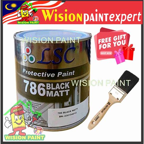 Litre Lsc Black Matte Free Brush Paint For Wood And Metal L