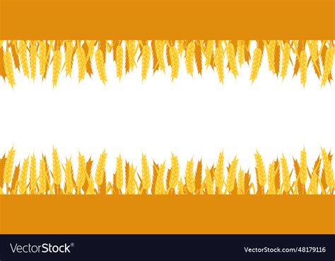 Seamless background of wheat border Royalty Free Vector