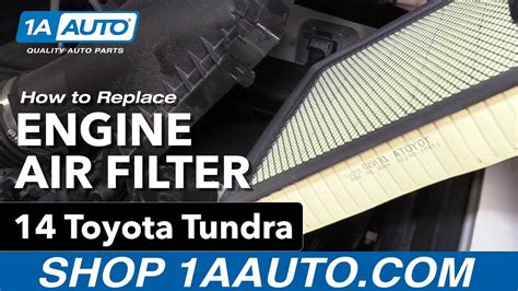 How To Replace Engine Air Filter 14 19 Toyota Tundra YouTube