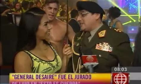 General Desaire bromeó con Vania Bludau sobre Juan Pablo Bezada