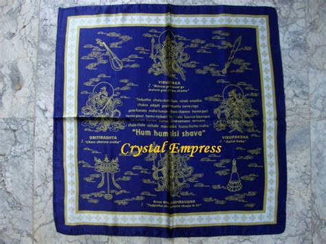 Four Heavenly Kings Scarf Crystal Empress Feng Shui Store