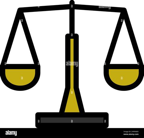 Justice Scale Icon Stock Vector Image And Art Alamy