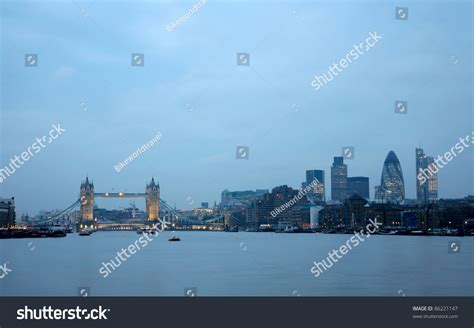 Thames River Night View Tower Bridge Stock Photo 86221147 | Shutterstock