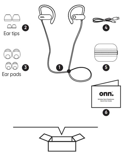 Onn Bwd Wireless Sport Earphones User Guide