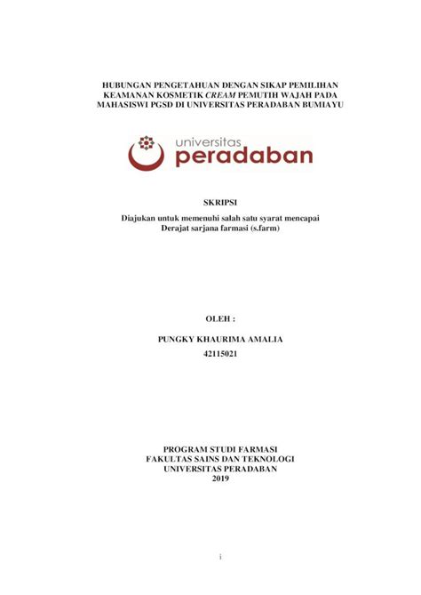 Pdf Hubungan Pengetahuan Dengan Sikap Pemilihan Eprints Peradaban Ac