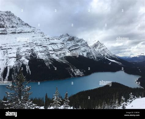 The Most Beautiful Lake In Canada Stock Photo Alamy