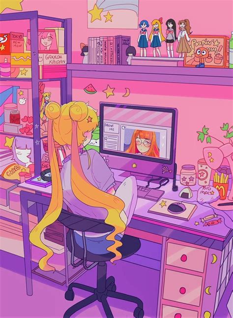 Background Sailor Moon Aesthetic Cute Sailor Moon Aesthetic Hd Phone