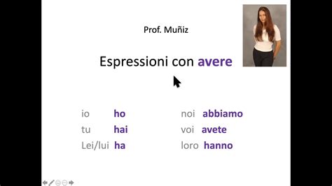 Italian Espressioni Idiomatiche With Avere Youtube