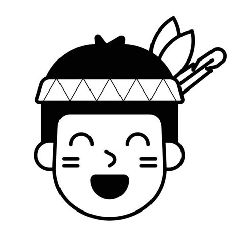 Índio Desenho Rosto Fácil - Índio para colorir: desenhos fáceis desse povo cheio de tradição ...