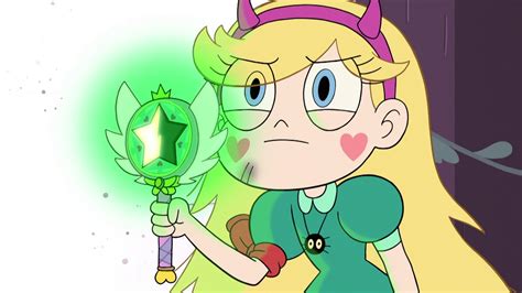 Image S3e1 Star Butterfly Holding Her Glowing Wandpng Star Vs The