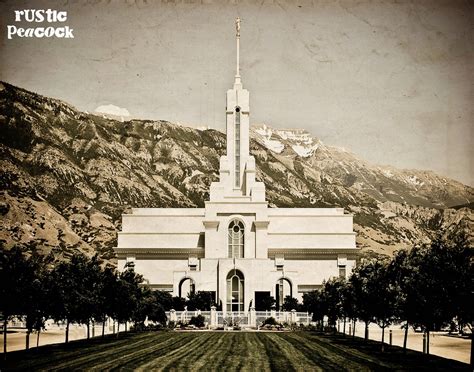 Rustic Peacock: Mt. Timpanogos Temple