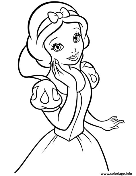 Coloriage Princesse Disney Facile Dessin Facile à Imprimer