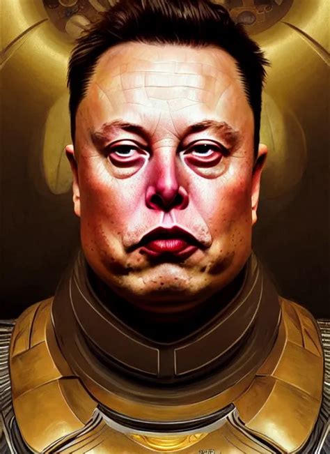 Highly Detailed Portrait Of Fat Elon Musk Stephen Stable Diffusion