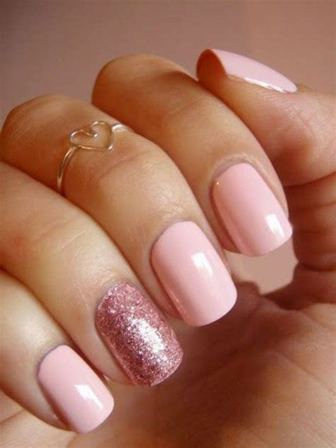 Ongles D Cor S Deco Ongle Gel Idee Deco Ongle Rose Pale Nail Manicure