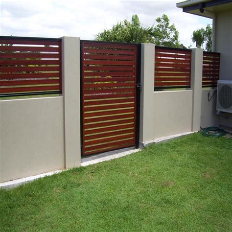 Powder Coating Customized Colors Wood Grain Aluminum Slat Diy Fence