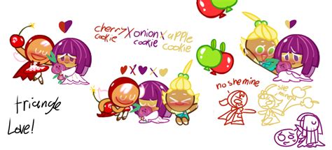 Cherry Cookie X Onion Cookie X Apple Cookie By Wolfemil On Deviantart