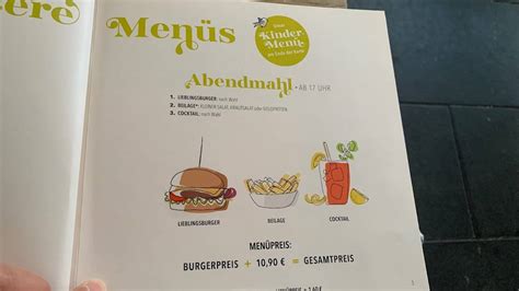 Speisekarte von HANS IM GLÜCK Burgergrill Bar Kiel