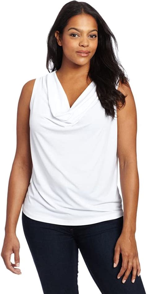 Womens Cowl Neck Sleeveless Top Wf Shopping