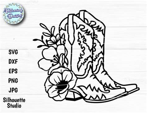 Cowboy Boots Svg Cowgirl Boots Svg File Western Svg Rodeo Svg Ranch