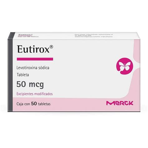 Eutirox Levotiroxina 50 Mcg 50 Tabletas Walmart