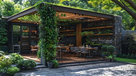 Premium Photo A Vertical Garden Pergola Providing Shade Background