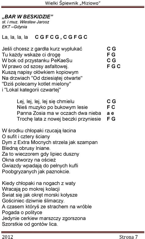 Wielki Śpiewnik Miziowo PDF Free Download